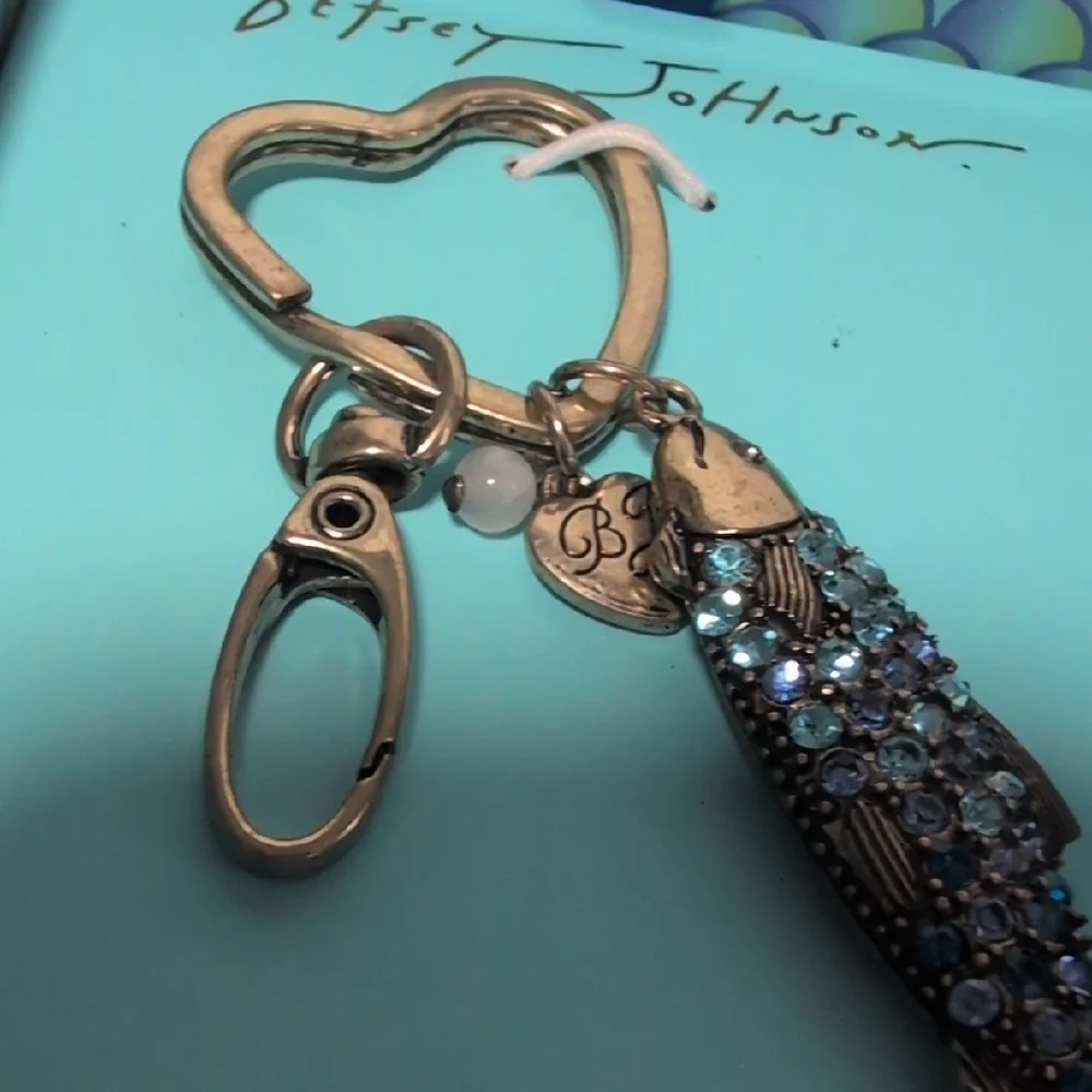 Betsey Johnson Sardine Fish Keychain/Bag Charm